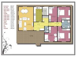 160 m² Prefabrik Ev Planı