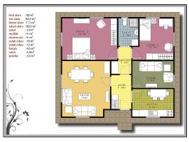 90 m² Prefabrik Ev Planı