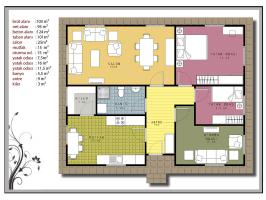 103 m² Prefabrik Ev Planı