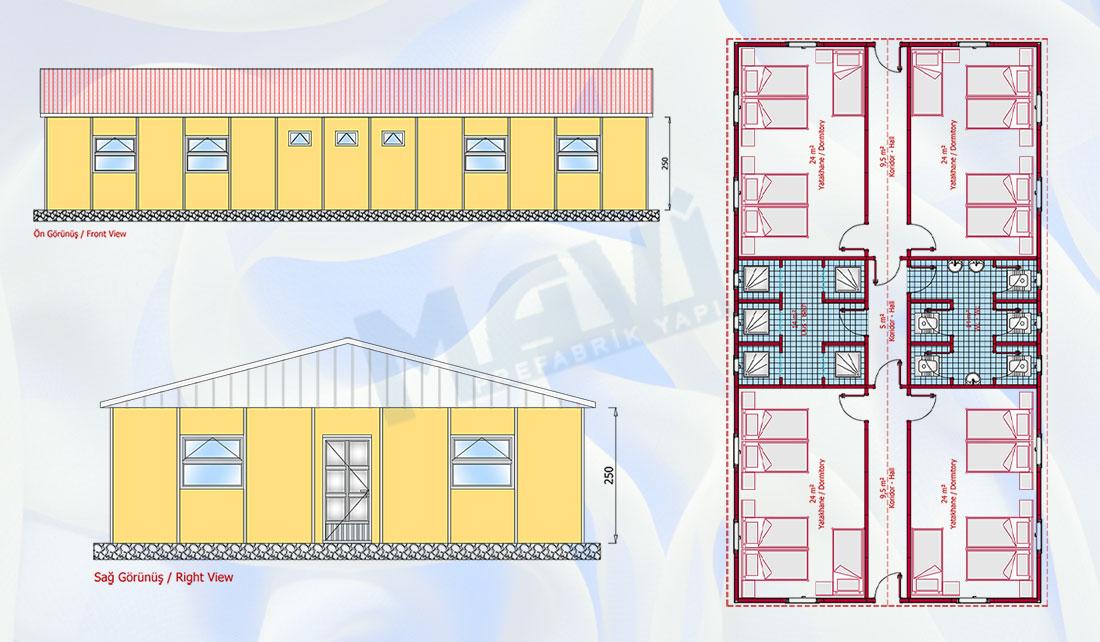 Prefabrik Yatakhane 148 m²