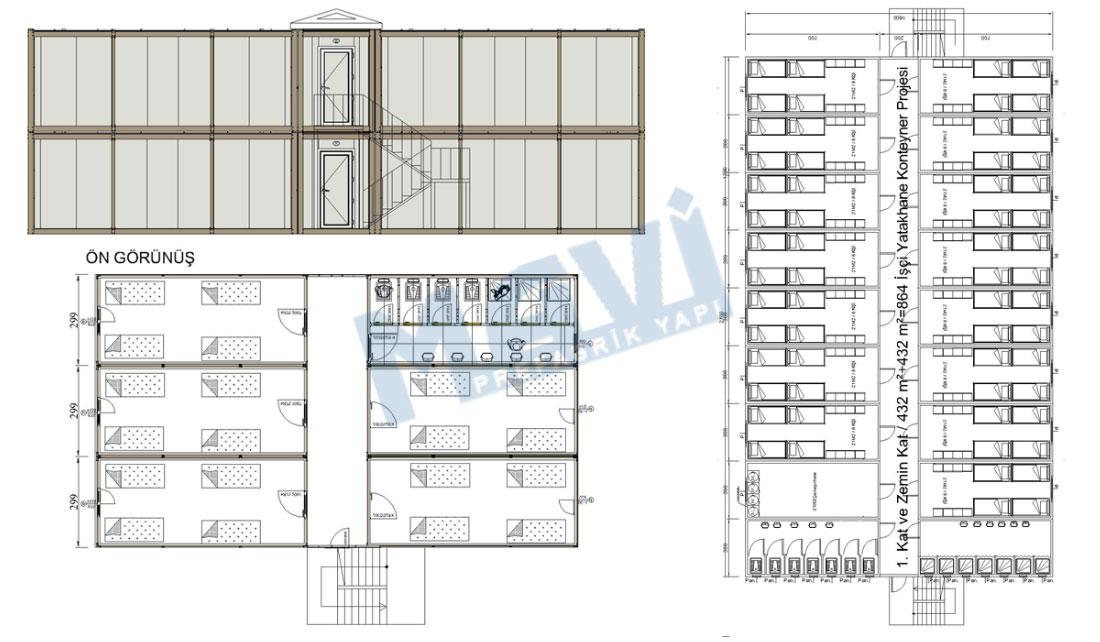 Şantiye Konteyneri 864m²